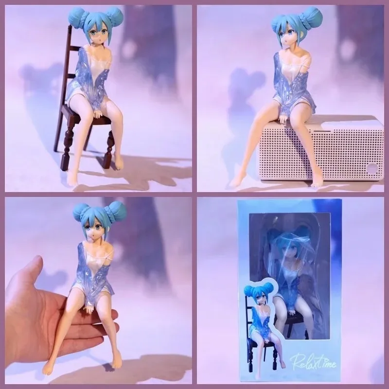 Hatsune Miku Kawaii Princess Underwear Pajamas Pvc Action Figure Model Collection Decoration Toys For Children Gifts