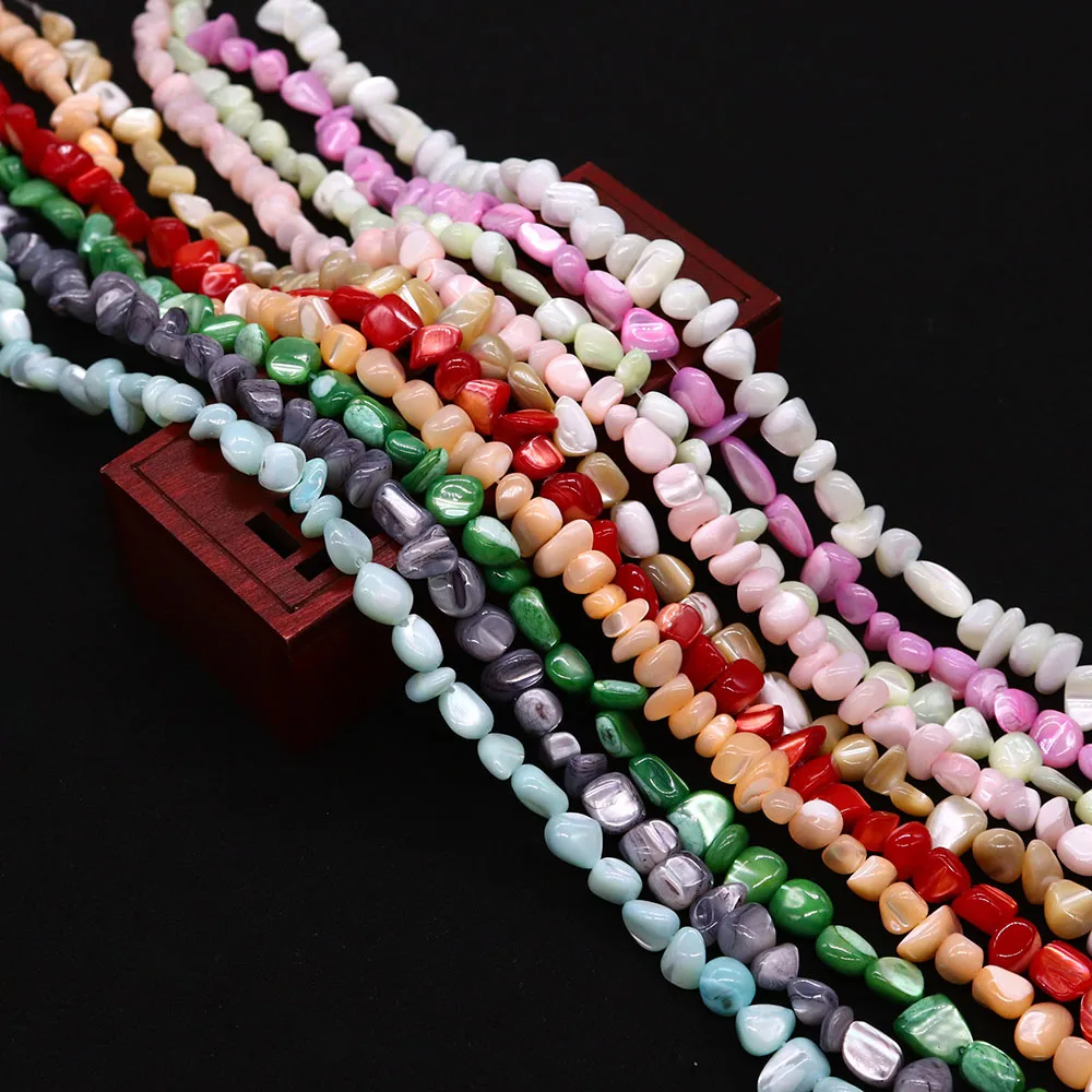 

Бусины из натуральной морской ракушки, нестандартные гравий для изготовления, Элегантные Очаровательные модные украшения «сделай сам», Аксессуары для ожерелья, серег, браслета