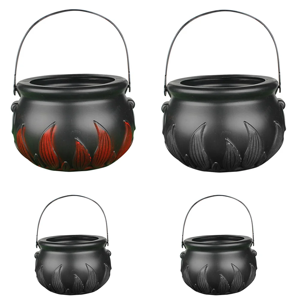 

Candybucket Jar Cauldron Storage Pumpkin Black Holdercan Container Party Supplies Portable Witch Minitrick Or Treat Buckets Kids