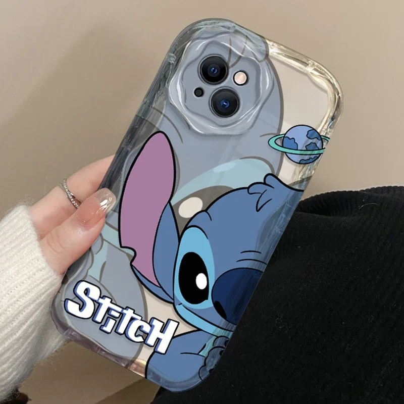 Мягкий чехол Disney Stitch для Huawei P60 P50 P40 P30 Pro Lite 4G искусственная кожа 50 40 30 Honor X5 Nova Y90