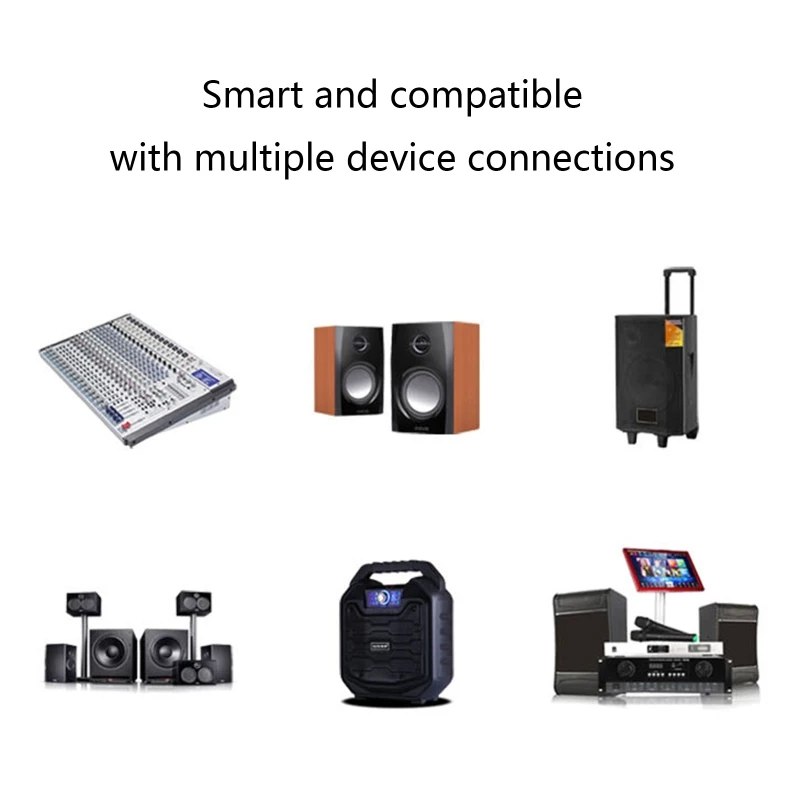 Беспроводная система для микрофона внешний и приемник динамического адаптер с