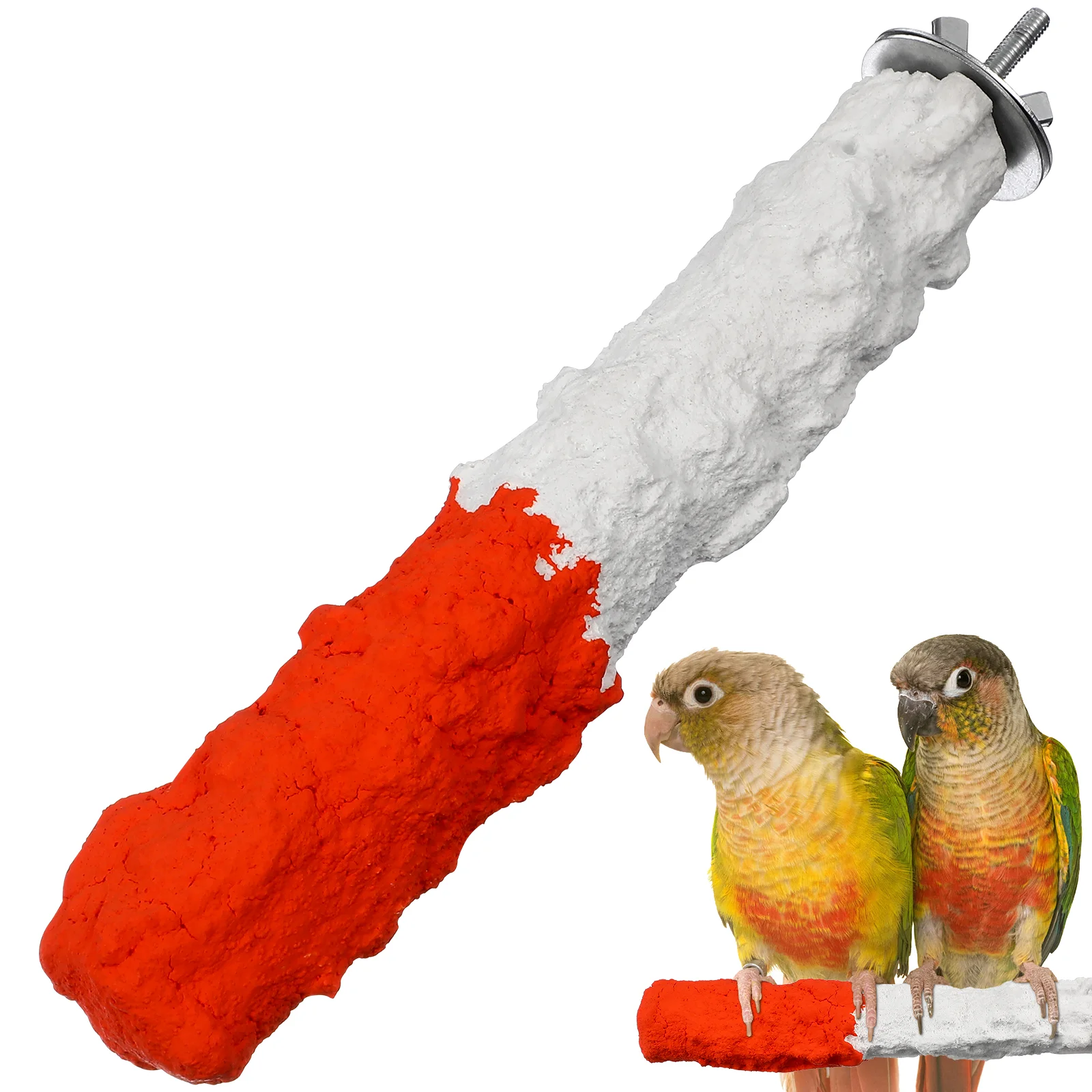 

1 Pc Easy To Install Cage Accessory Bright Color Platform Bird Perch Stand Bird Perch Standing Pole Parrot Perch Stand