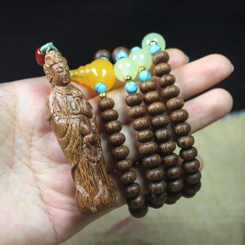 Оптовая продажа браслет-подвеска Eaglewood Avalokitesvara 108 с аксессуарами кулон