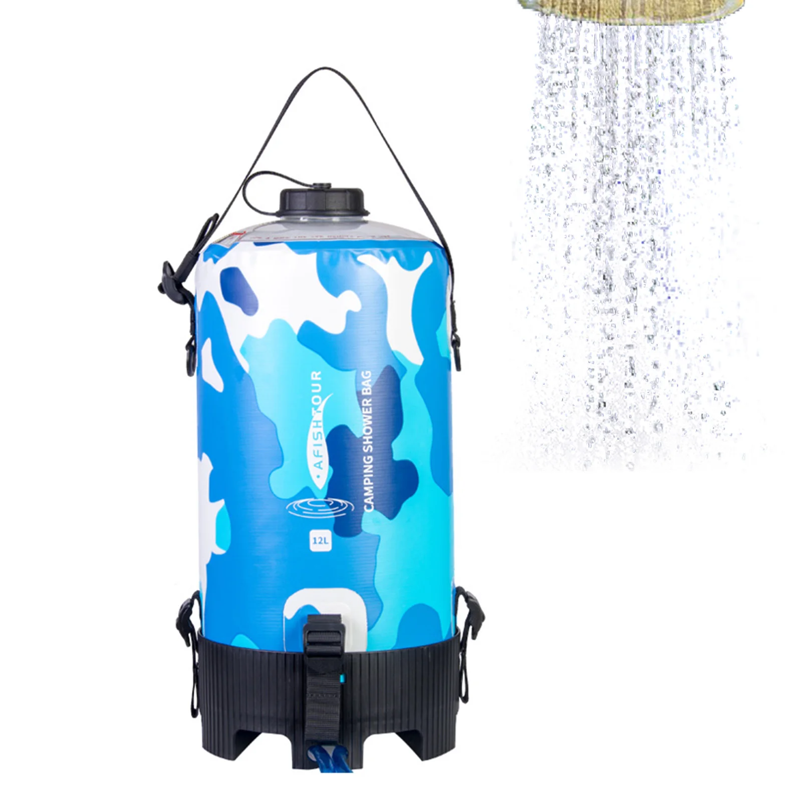 

Solar Shower Bag Portable Solar Shower Bag 12L Multifunctional Camping Water Bag With Pressure Nozzle For Traveling Hiking