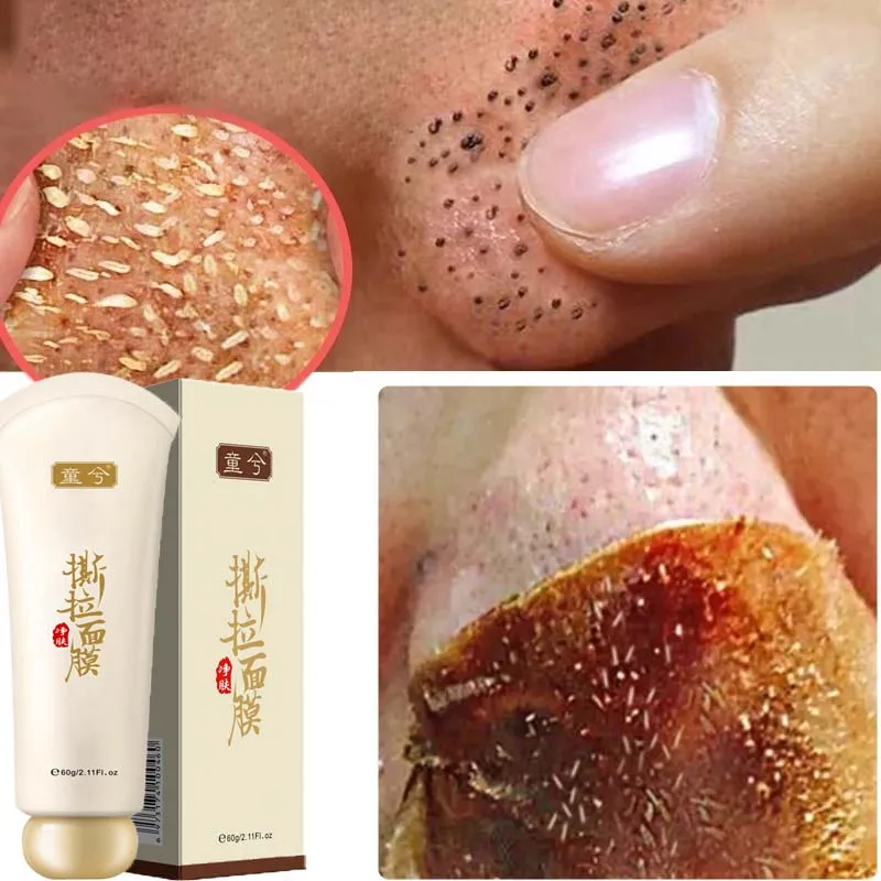 

Green Tea Blackhead Remover Cream Strawberry Nose Oil Mud Pore Replenish Water Shrink Pore Peel Off Mask Mild Clean Skin Care