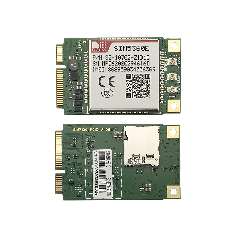 

NEW SIMCom SIM5360E Mini PCIE with SIM card slot 3G WCDMA GSM/GPRS/EDGE/GPS module For PDA MID PND AIM POS SIM5360