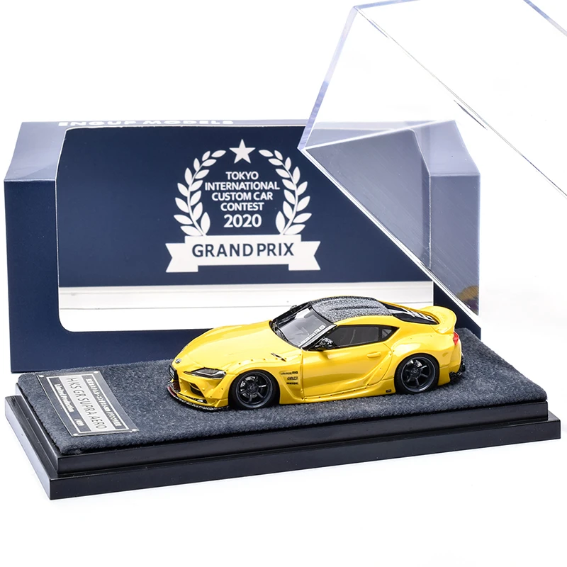 Engup 1:64 HKS GR SUPRA AERO A90 модель автомобиля из смолы коллекционные украшения