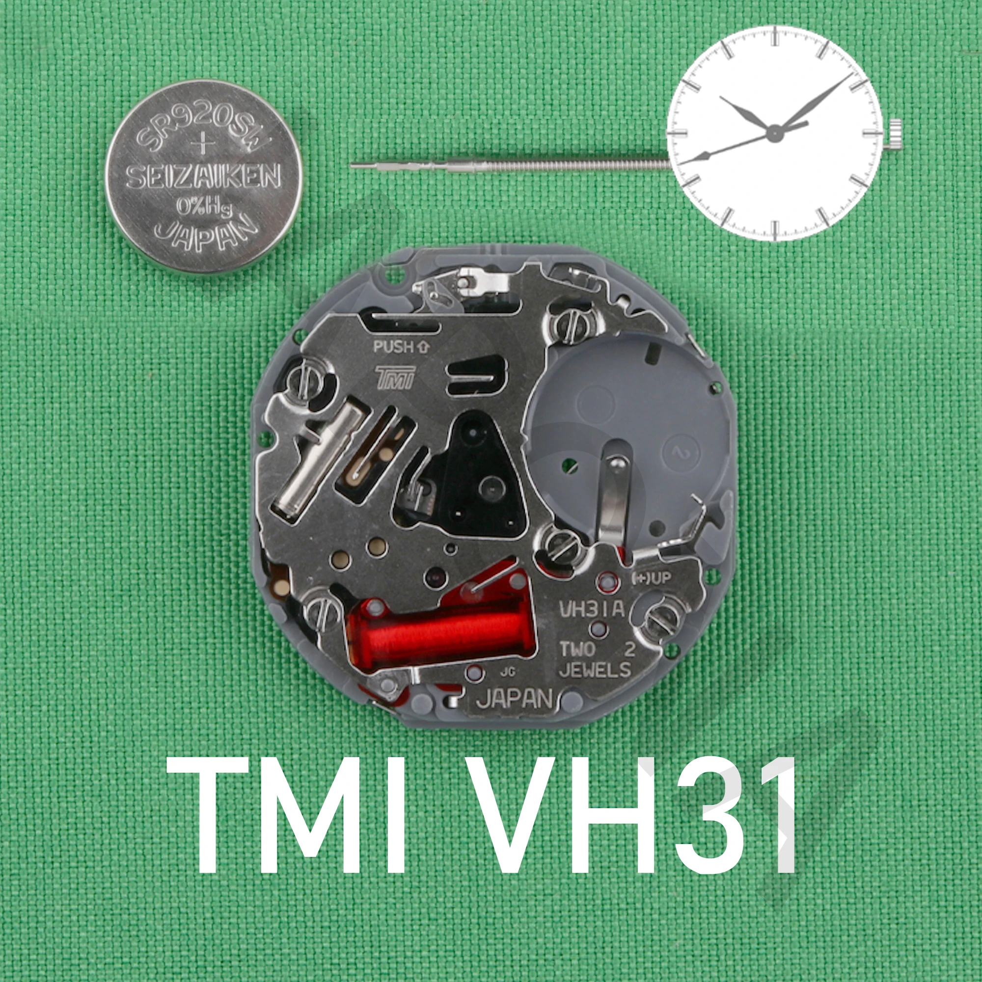VH31  Sweep Second 3 Hands japan quartz movement TMI  TIME MODULE movement VH31A 110 ½ ligne Quartz Movement Three Hands(1/4 Cen