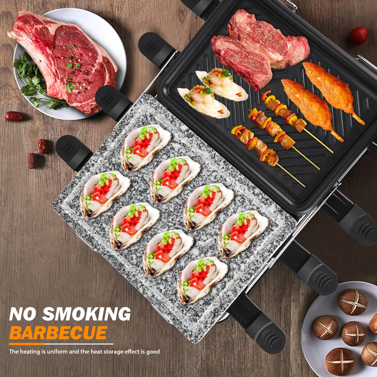 1300w raclette table grill electric korean bbq grill cheese raclette removable non stick surface temperature control grill free global shipping