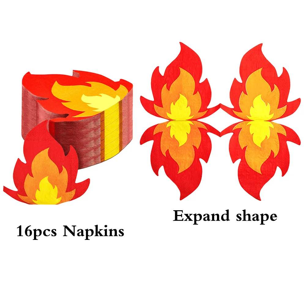 Картонный набор декора для пожарной вечеринки