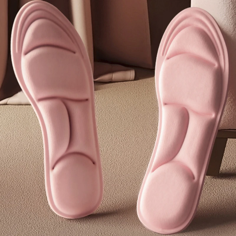 

5D Sports Insoles Men Shock-absorbing Soft Soles Comfortable Foot Pad Breathable Non-slip Women's Inserts Plantilla De Hombre
