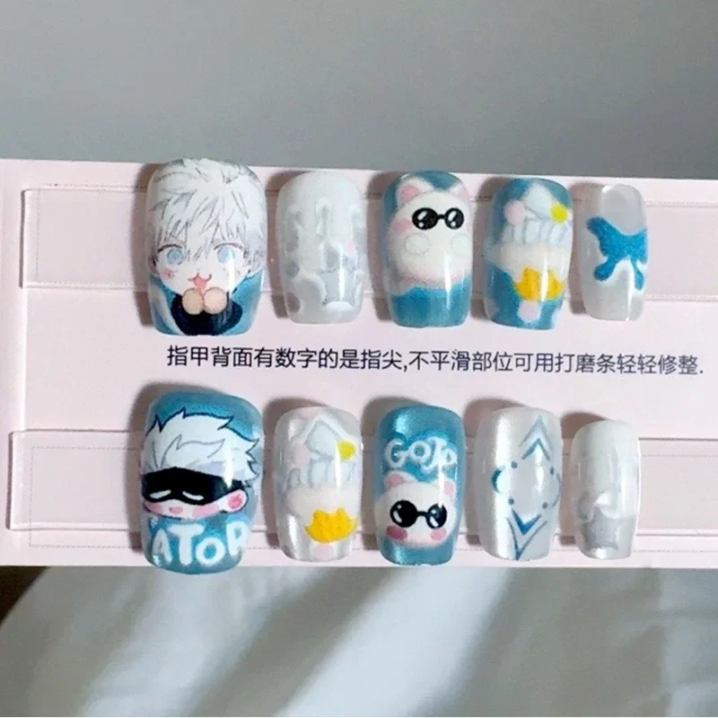 Наклейки для ногтей juютсу Kaisen Satoru Gojo Аниме периферийные принадлежности милые