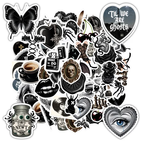 Готические наклейки 35 шт.