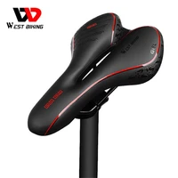 bike saddle silicone cushion cycling seat pu leather surface silica filled gel timetrial comfortable shockproof bicycle saddle
