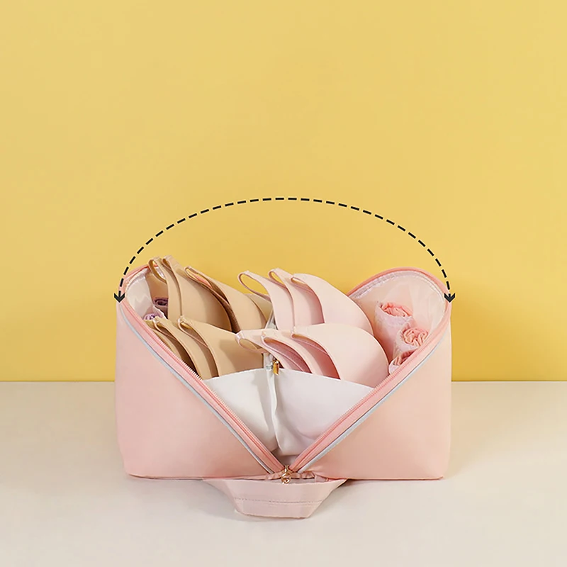 Multifunctional Underwear Storage Bag Travel Clothes Bra Socks Divider Organizer Pouch Women Portable Cosmetic Stuff Washing Bag