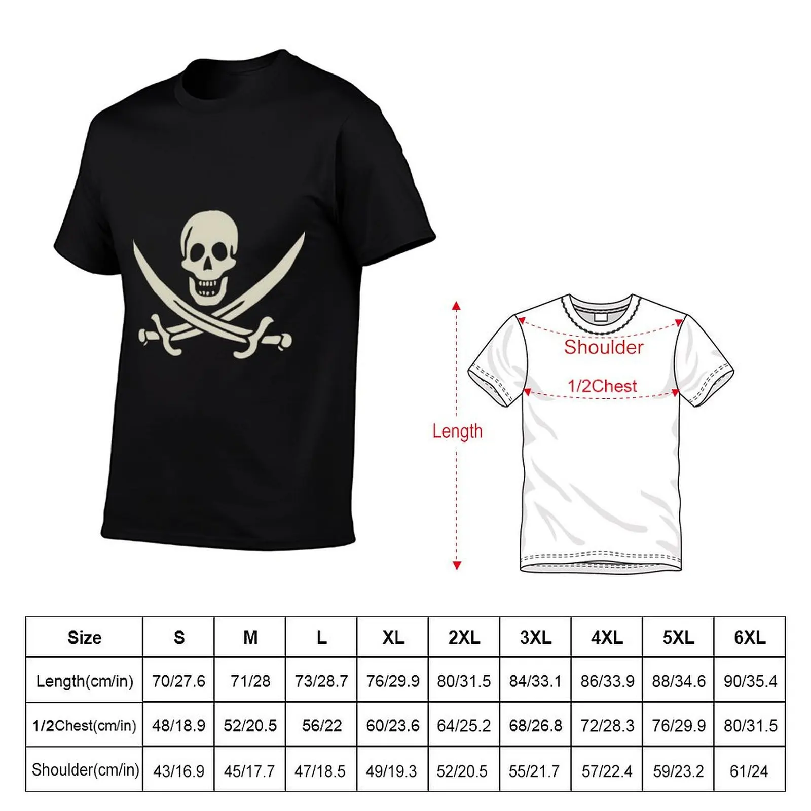 Футболка Pirate Jack Rackham Calico Jack для повседневной носки (art.: 3920dbe9635d0) - 3920dbe9635d0