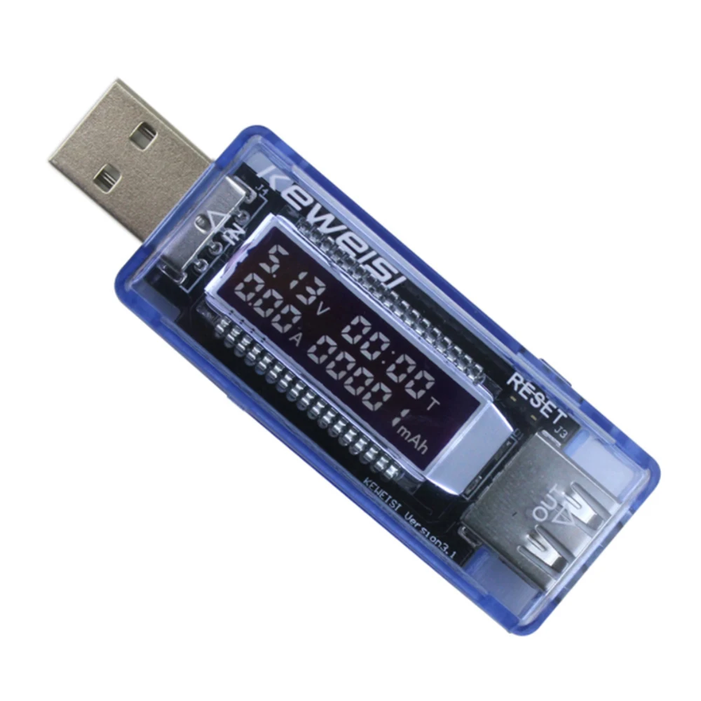

USB-тестер для зарядного устройства, измеритель напряжения и тока, вольтметр, амперметр, тестер емкости аккумулятора, мобильный детектор уровня мощности 2023 Новинка