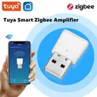 Мини-усилитель сигнала Tuya ZigBee 3,0, ретранслятор, расширитель диапазона сигнала для умного дома, управление через приложение, работает со шлюзом ZigBee