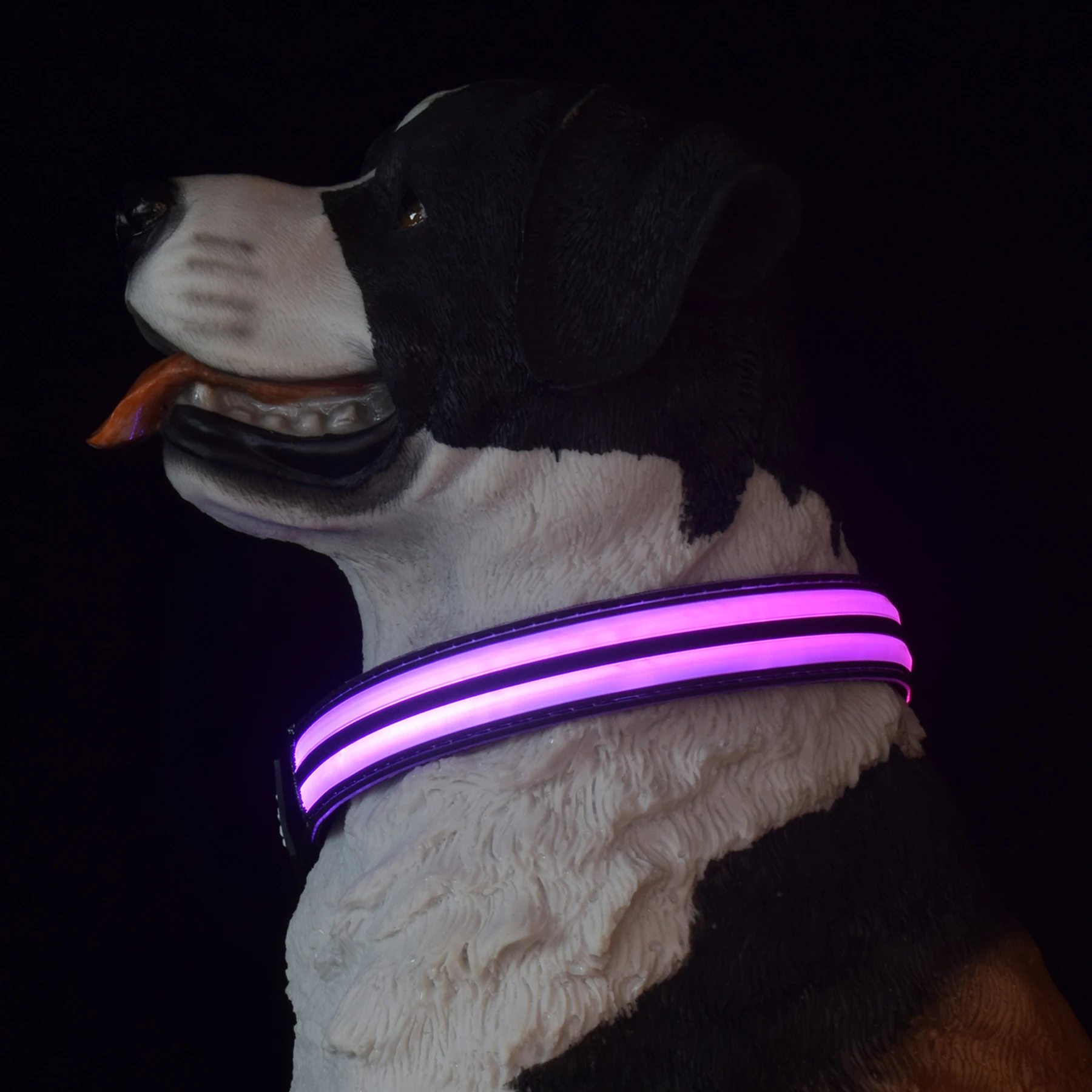 

LED Lights Dog Pets Collars Adjustable Polyester Glow In Night Pet Dog Cat Puppy Safe Luminous Flashing Necklace Pet Supplies