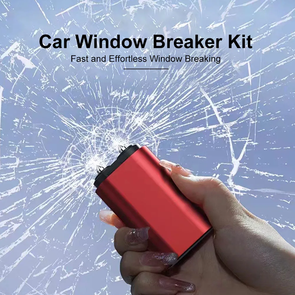 

Car Emergency Glass Window Breaker Seat Belt Cutter Life-Saving Car Emergency Aluminum Alloy Escape Hammer Parts For Car Cleaner