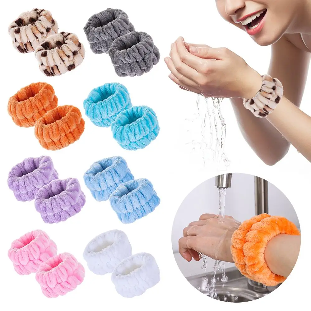 

Soft to Touch Spilling Down Your Arms for Washing Face Spa Wrist Washband Face Wash Wristbands Microfiber Absorbent