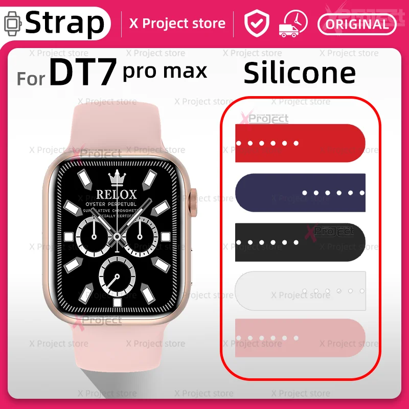 

DT7 PRO MAX Silicone Strap Smart Watch Band Series 7 DT7PROMAX Smartwatch Bracelet Watchband Men Women Wristbands pk IWO 8 13