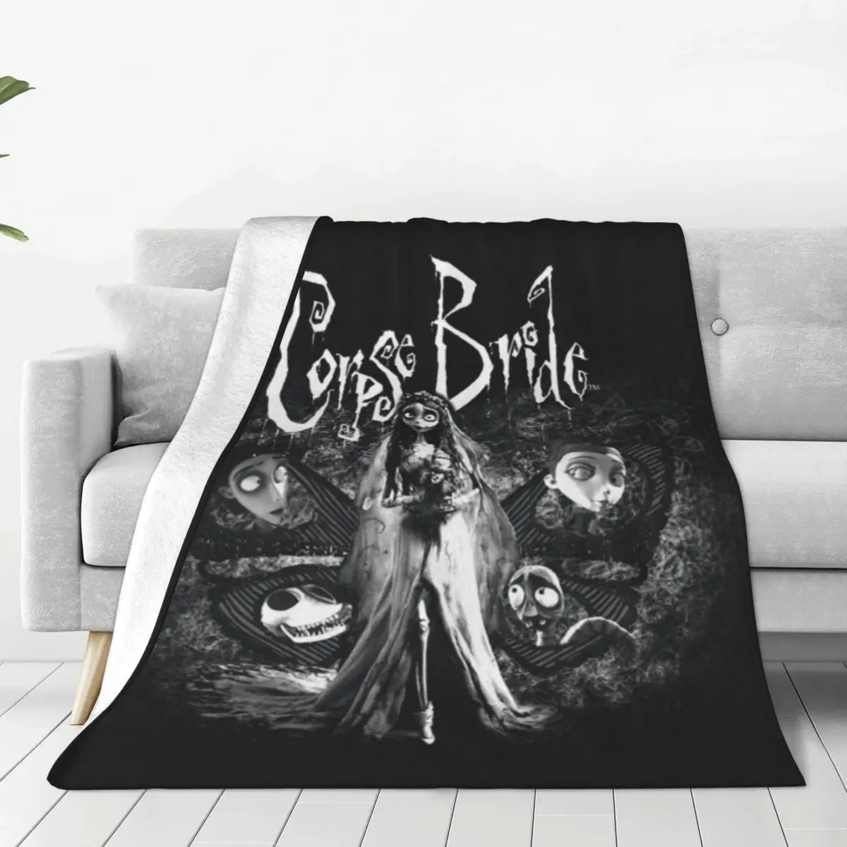 

Труп невесты фланелевые одеяла качество супер теплый Тим Бёртон музыкальная фантазия фильм постельное белье зимнее офисное одеяло