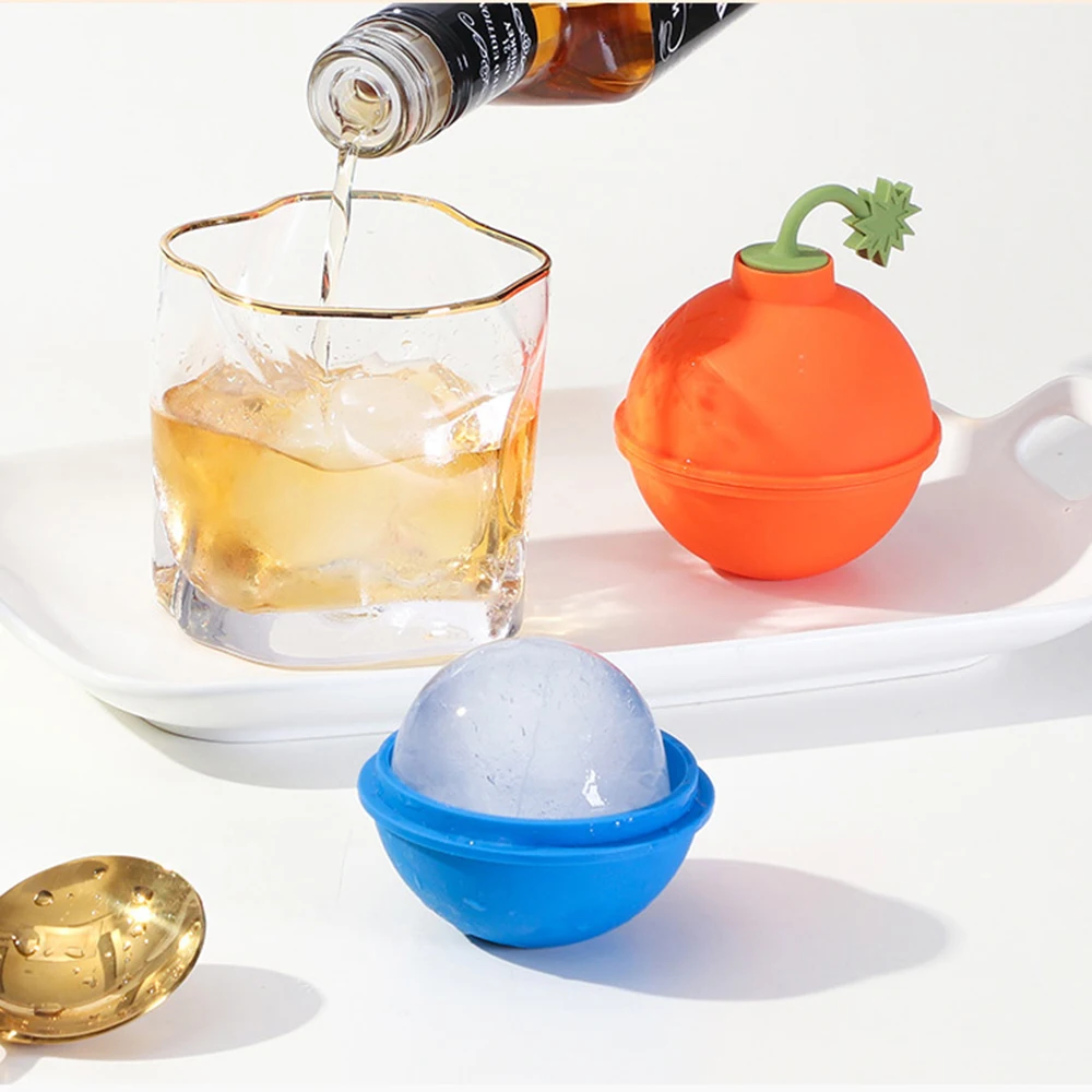 

5.7cm Silicone Ice Ball Stencils Reusable Silicone Round Ice Cube Tray Whiskey Ice Hockey Mould Silicone mold for kitchen