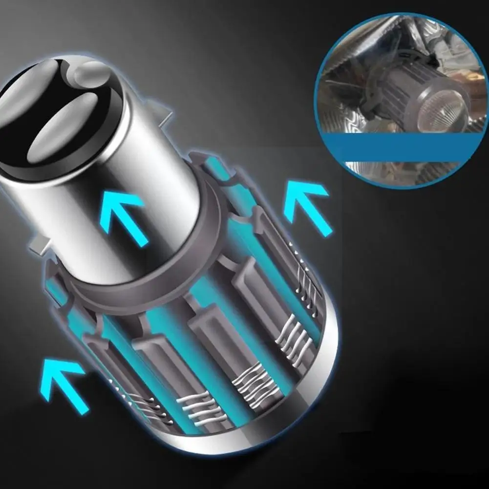 

2 шт. BA20D H4 светодиодные мотоциклетные передние фары Противотуманные фары с линзой 10000 лм 12 В светодиодные передсветильник фары s лампы стоп с...