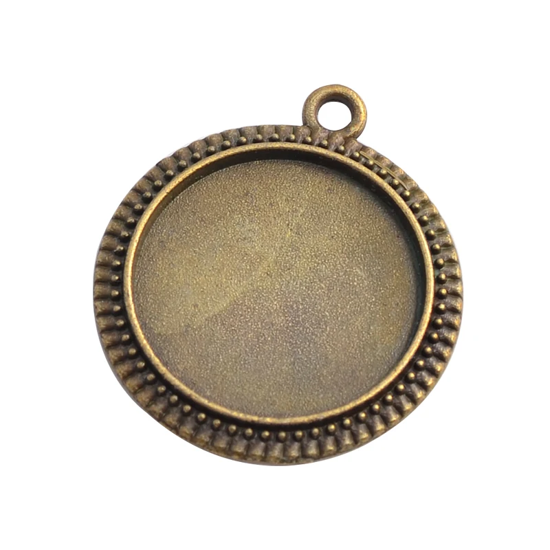 Оправа для кабошона OMGALA высокого качества Женские Подвески 20 мм дешевые круглые