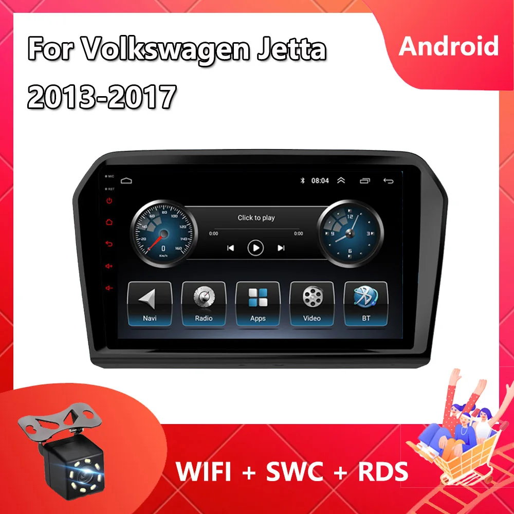 

2Din Car Radio For Volkswagen Jetta 2013-2017 Android Navigation GPS Multimedia Video Player 8-Core ROM RAM 8GB+256GB WIFI BT FM