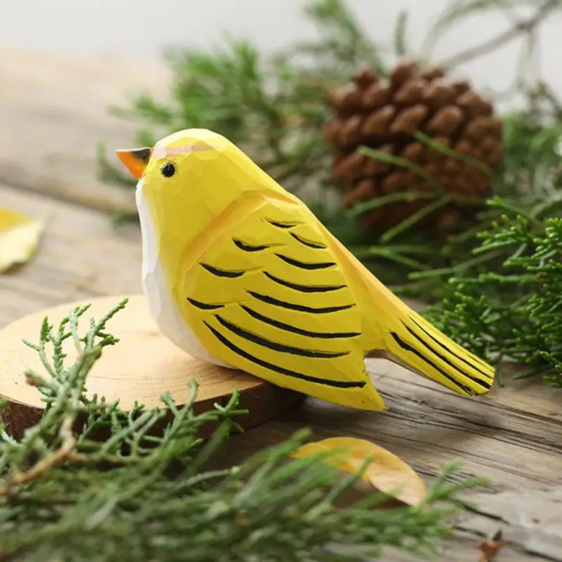 Фигурки птиц резные деревянные птицы ручной работы декоративные уличные и