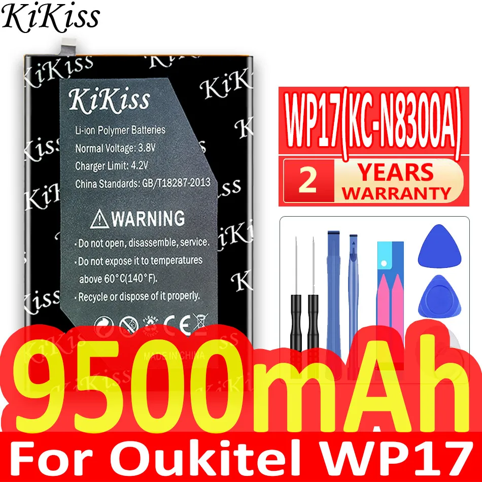 

KiKiss 9500mah KC-N8300A Battery for Oukitel WP17 High Capacity Battery