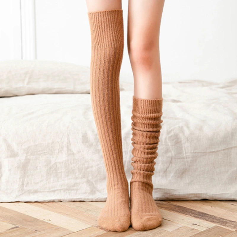 

2022 Thick Warm Socks Winter Women Long Stocking Warm Thigh High Socks Ladies Girls Over Knee Socks Winter Thermal Soft