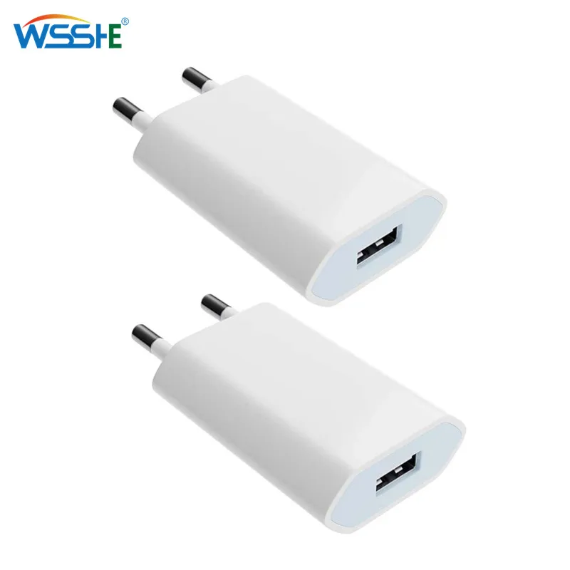 

Phone Charger European EU Plug USB AC Travel Wall Charging Charger Power Adapter for Apple IPhone 6 6S 5 5S 4 4S Hot Selling