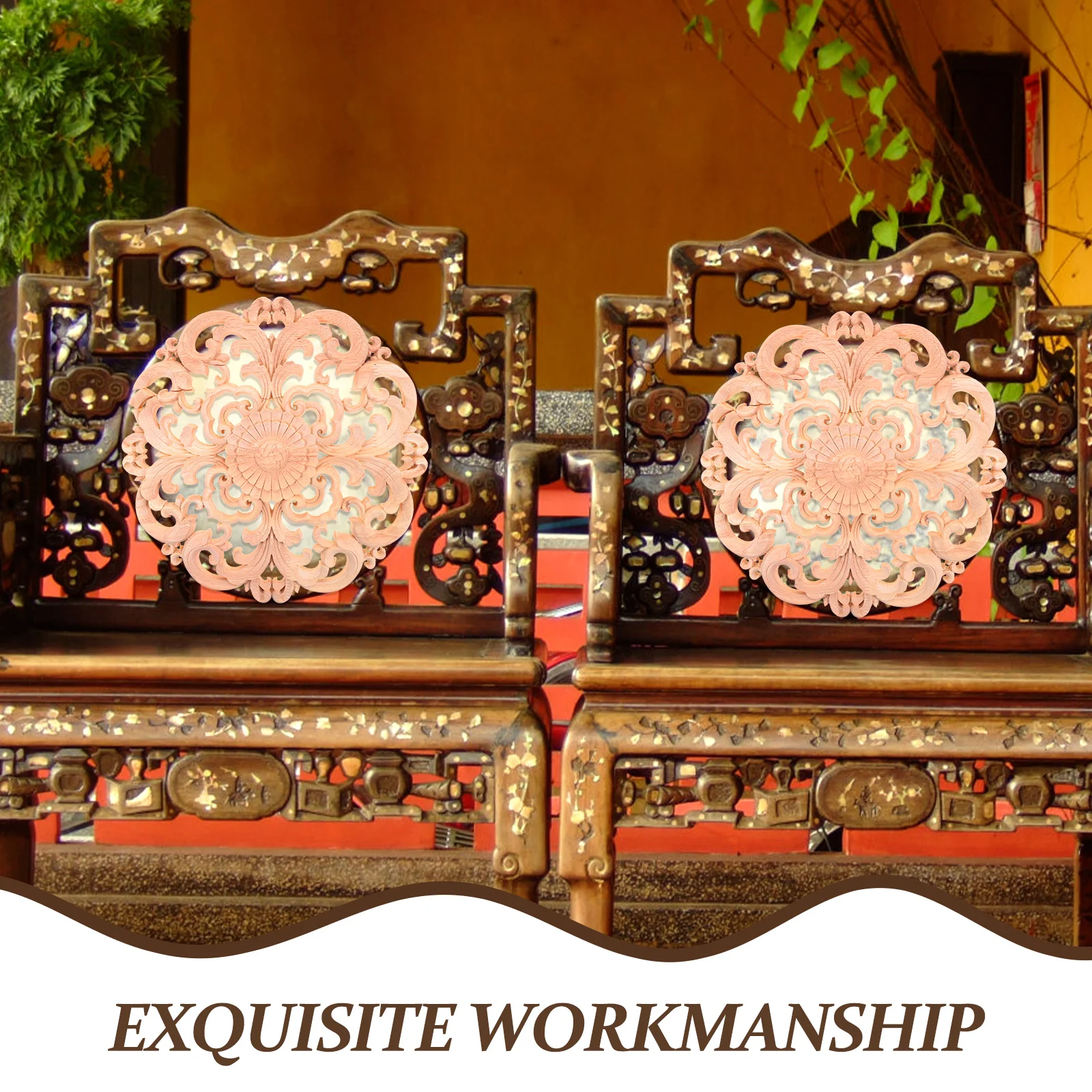 Рождественский декор туалетный столик неокрашенные рамки розовое дерево