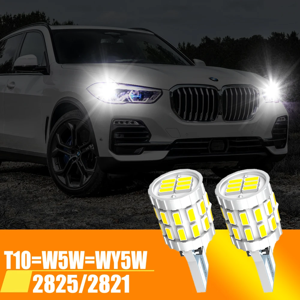 

2 шт., Автомобильные светодиодные сигнальные лампы W5W T10 501 194 WY5W 3014SMD