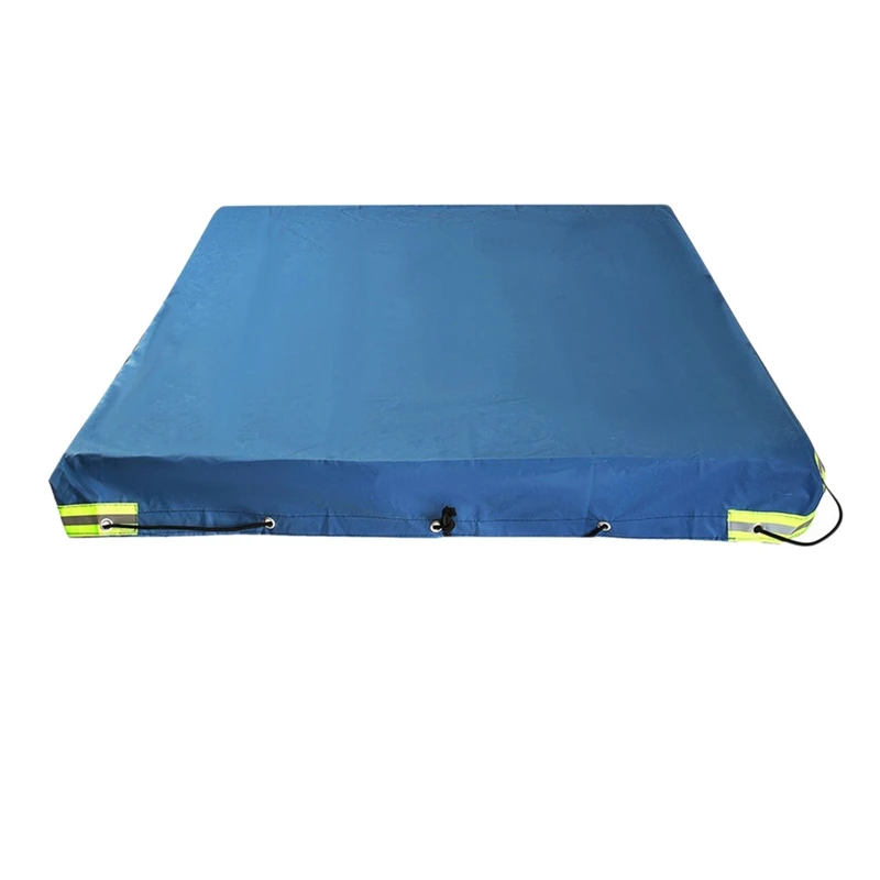 

7 x 4 Feet Heavy Duty Trailer Cover Protector Waterproof with Elastic Cord Belt Waterproof Cover with Reflective Strip