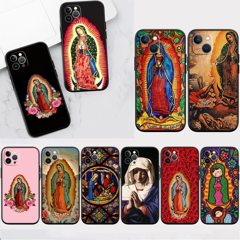 

ZJ97 Virgen de Guadalupe Case for Redmi Note K50 5 6 7 8 8T 9 9S 9T 10 10C 10S 11S 10T Pro Max