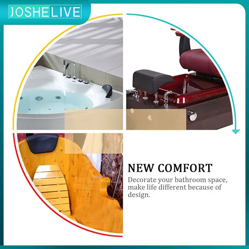 

Hot-spa Bathtub Pillows Headrest Pillows Home Spa Ergonomic Non-slip Bath Pillows Cushion Bathtub Pillow Bathroom Supplies Neck