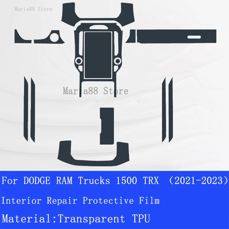 Прозрачная наклейка для ремонта салона автомобиля DODGE RAM Trucks 1500 TRX 2021-2023