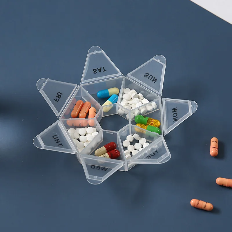1 sztuk kolor apteczka Pillbox dozownik 7 dni tygodniowo przenośne podróży witamina Box sortuj uchwyt na Tablet organizator pojemnik przypadki 5 1 sztuk kolor apteczka Pillbox dozownik 7 dni tygodniowo przenośne podróży witamina Box sortuj uchwyt na Tablet organizator pojemnik przypadki 5