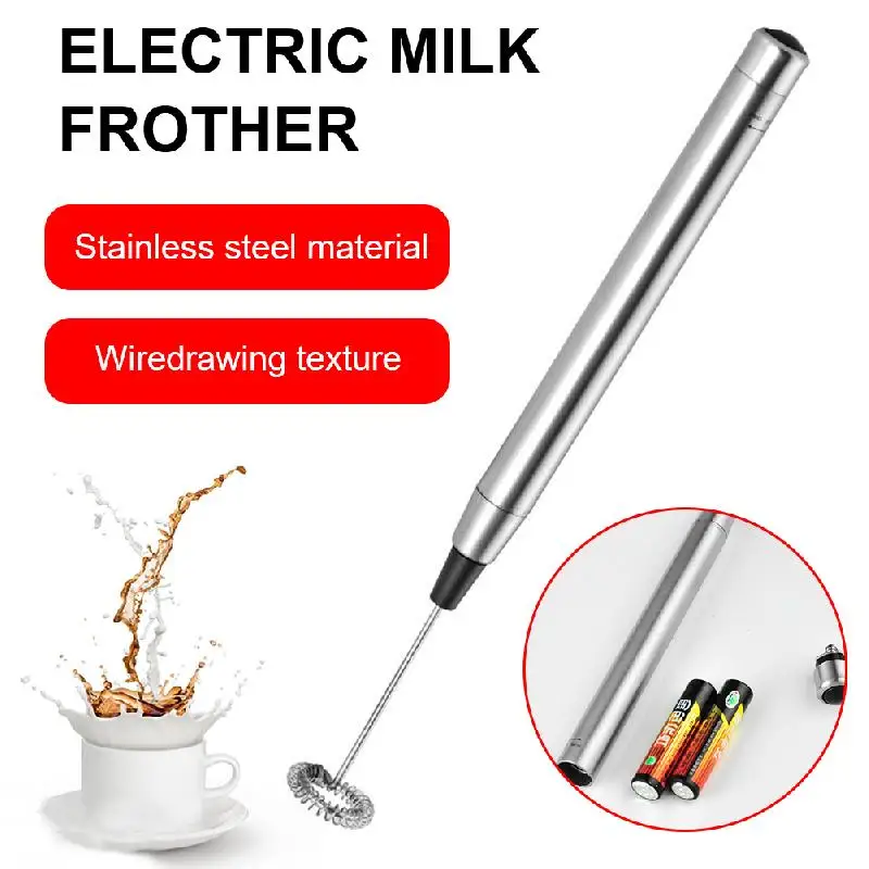 Handheld Electric Milk Foamer Blender Egg Beater Cappuccino 