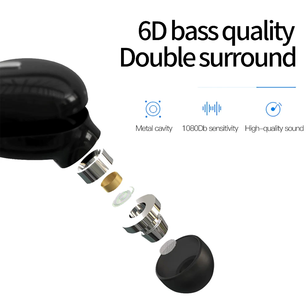 Беспроводные наушники с микрофоном для всех смартфонов спортивные Hands-free Bluetooth и |