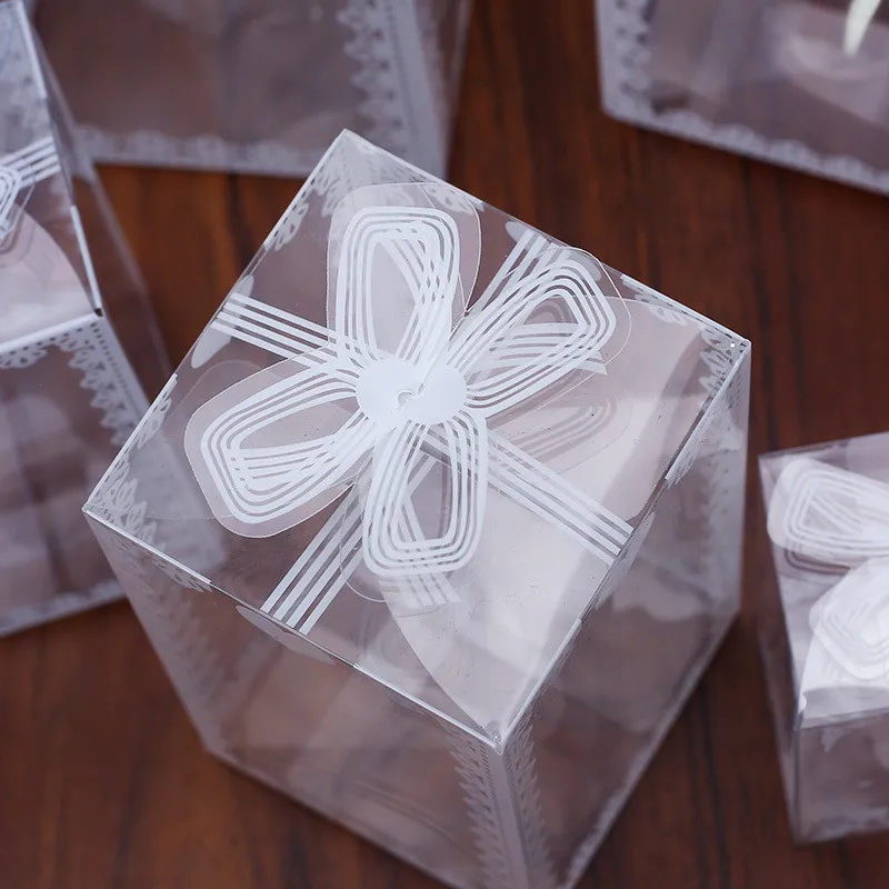 

5 шт./лот прозрачная подарочная коробка из ПВХ, упаковка для тортов, конфет, печенья, прозрачные подарочные коробки, товары для упаковки пода...