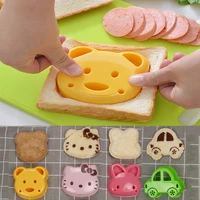 1pcs sandwich mould bear cat rabbit car shaped bread mold cake biscuit embossing device crust cookie cutter baking pastry tools