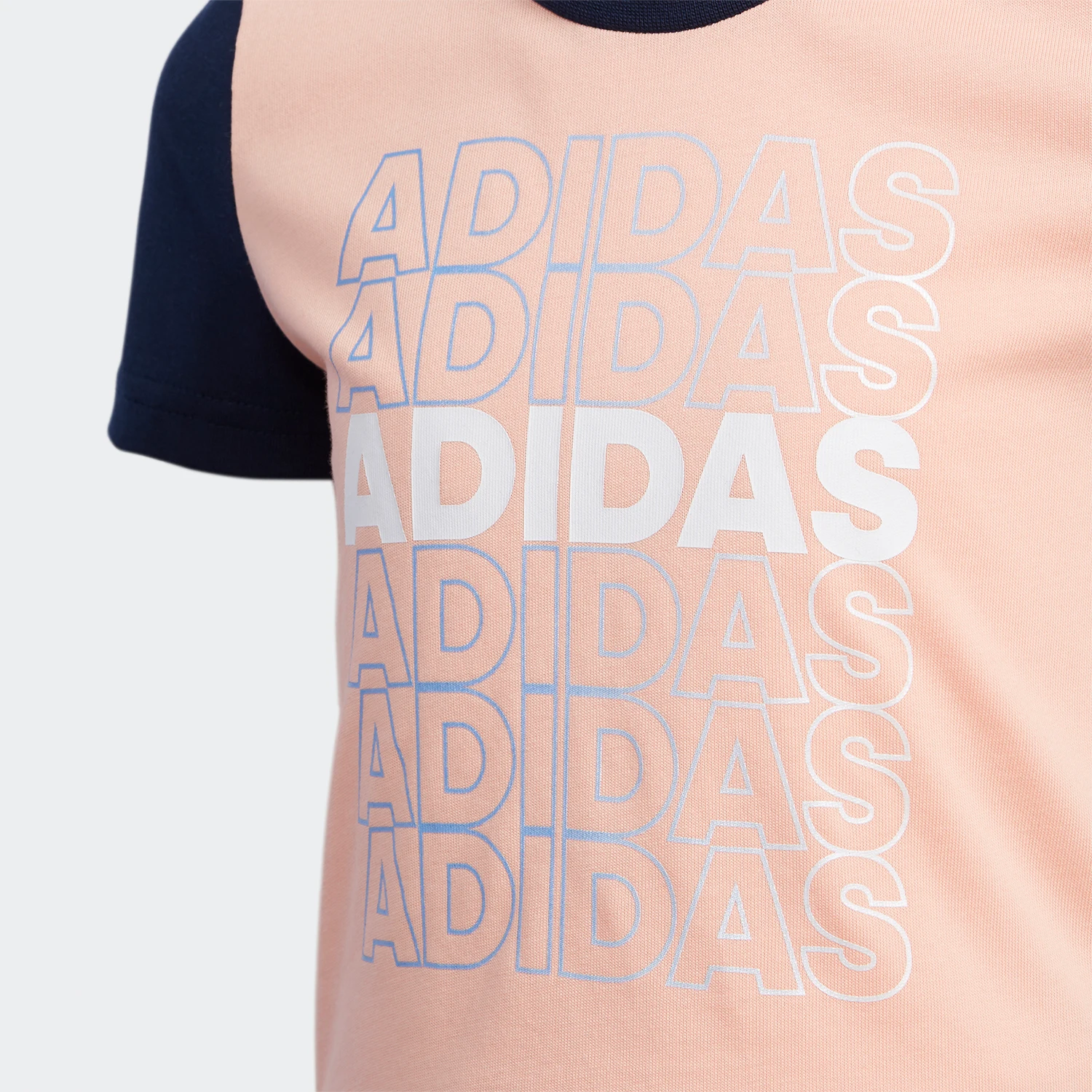 Оригинальная удобная детская футболка Adidas с круглым вырезом, принтом, свободного кроя и модным дизайном, модель EH4083. (art.: 3920dd32c3bb9) - 3920dd32c3bb9