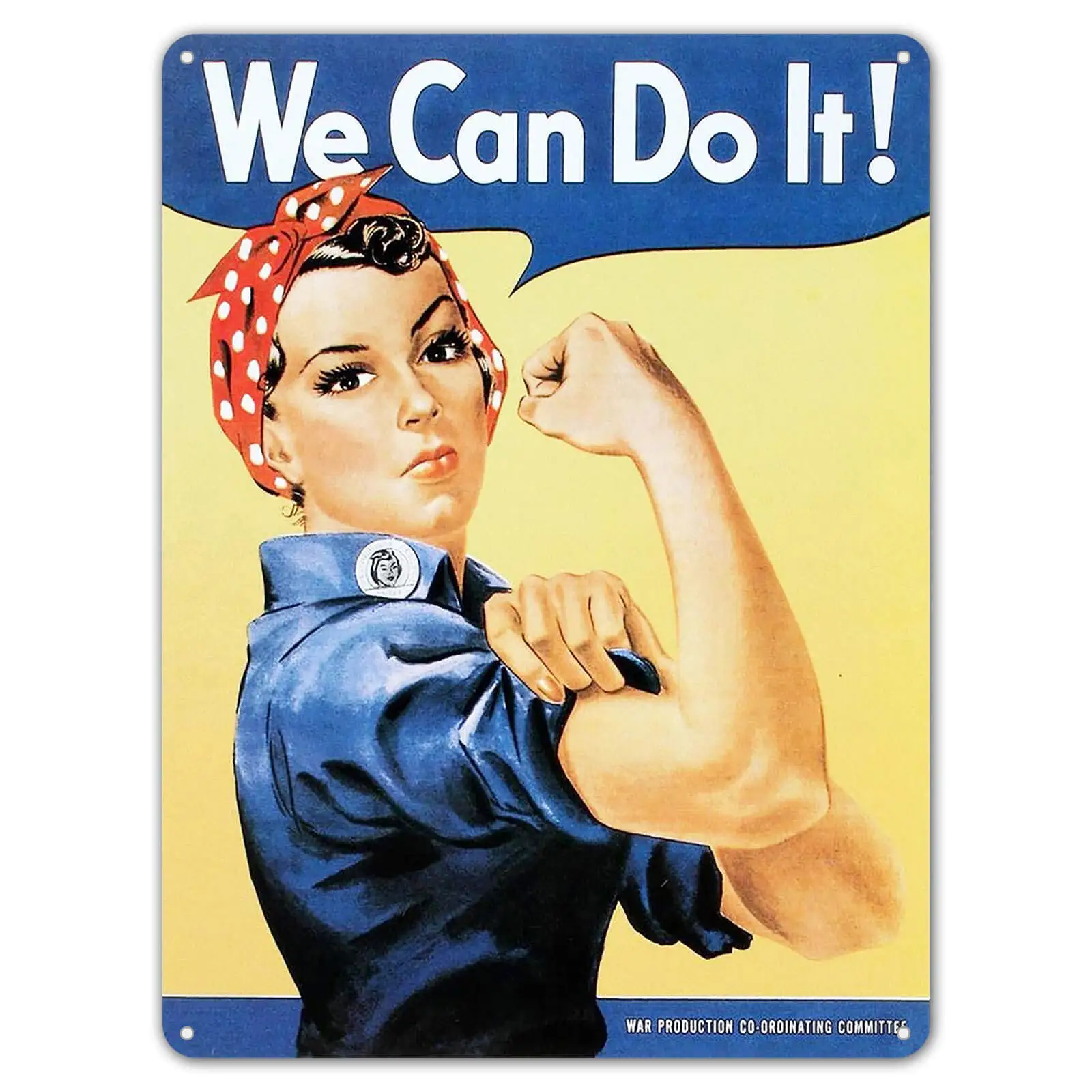 Клепальщик ZYPENG Rosie The Riveter We Can Do It WW2 военный Ретро винтажный стиль металлический