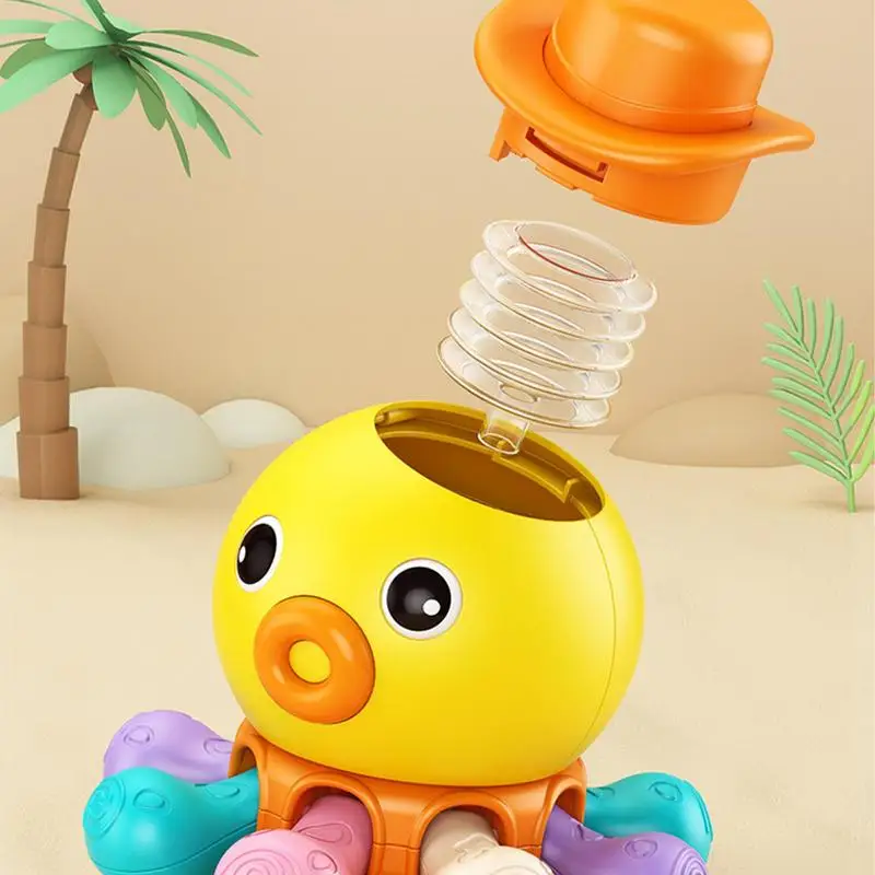 Christmas Octopus Baby Bathtub Toy Octopus Toddler Bath Toys Audio Sence Kids Water Toys For Bathroom Pool Bathtub Gift For Baby