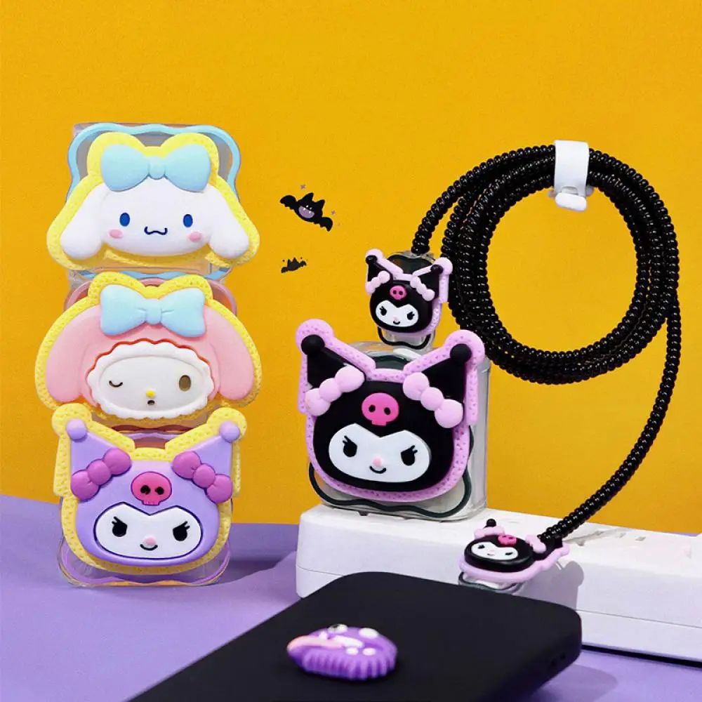 

Hello Kitty подходит для Iphone 20 Вт зарядный набор мультяшный кабель для передачи данных защитный чехол Милая зарядная головка защитный чехол Подарок
